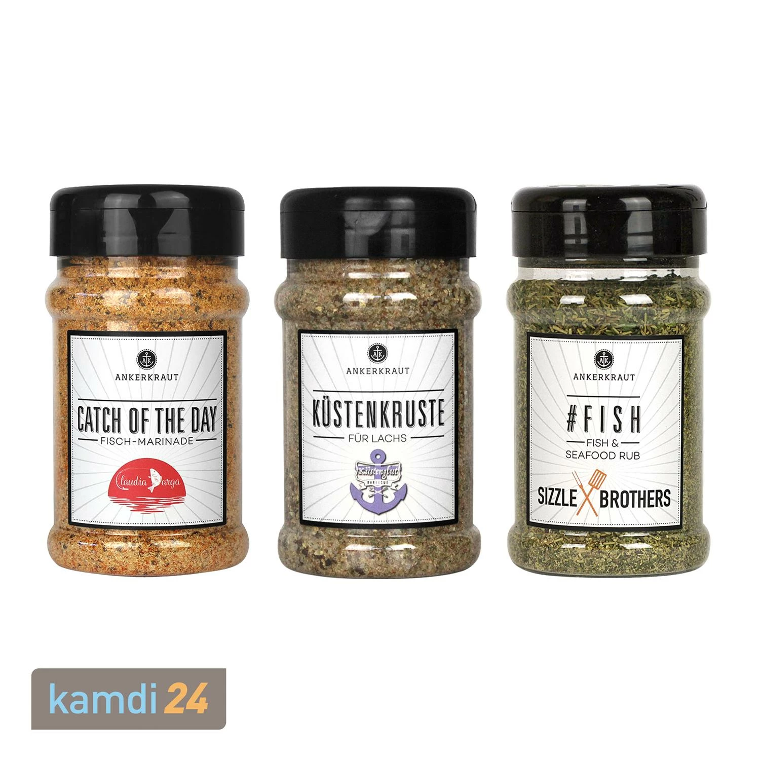 Ankerkraut Gewürzstreuer-Set Anglerfreuden 1 Ankerkraut Gewürzstreuer-Set Anglerfreuden