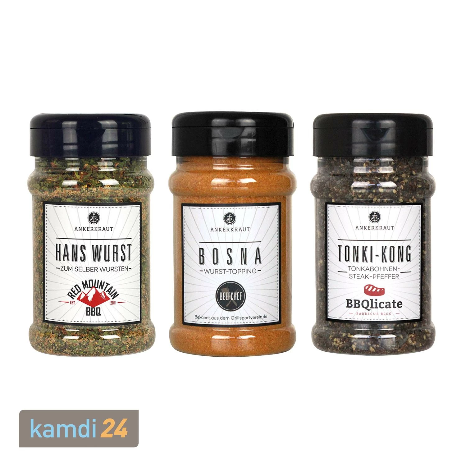 Ankerkraut Gewürzstreuer-Set Iss Doch Wurst! 1 Ankerkraut Gewürzstreuer-Set Iss Doch Wurst!