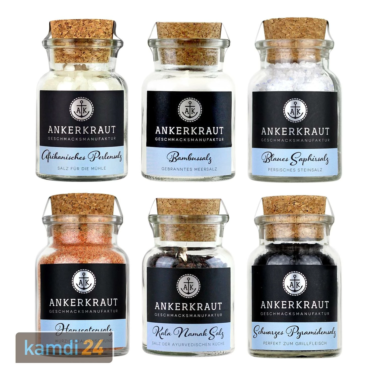 Ankerkraut Salz-Set Salz-Spezialitäten (groß) 1 Ankerkraut Salz-Set Salz-Spezialitäten (groß)