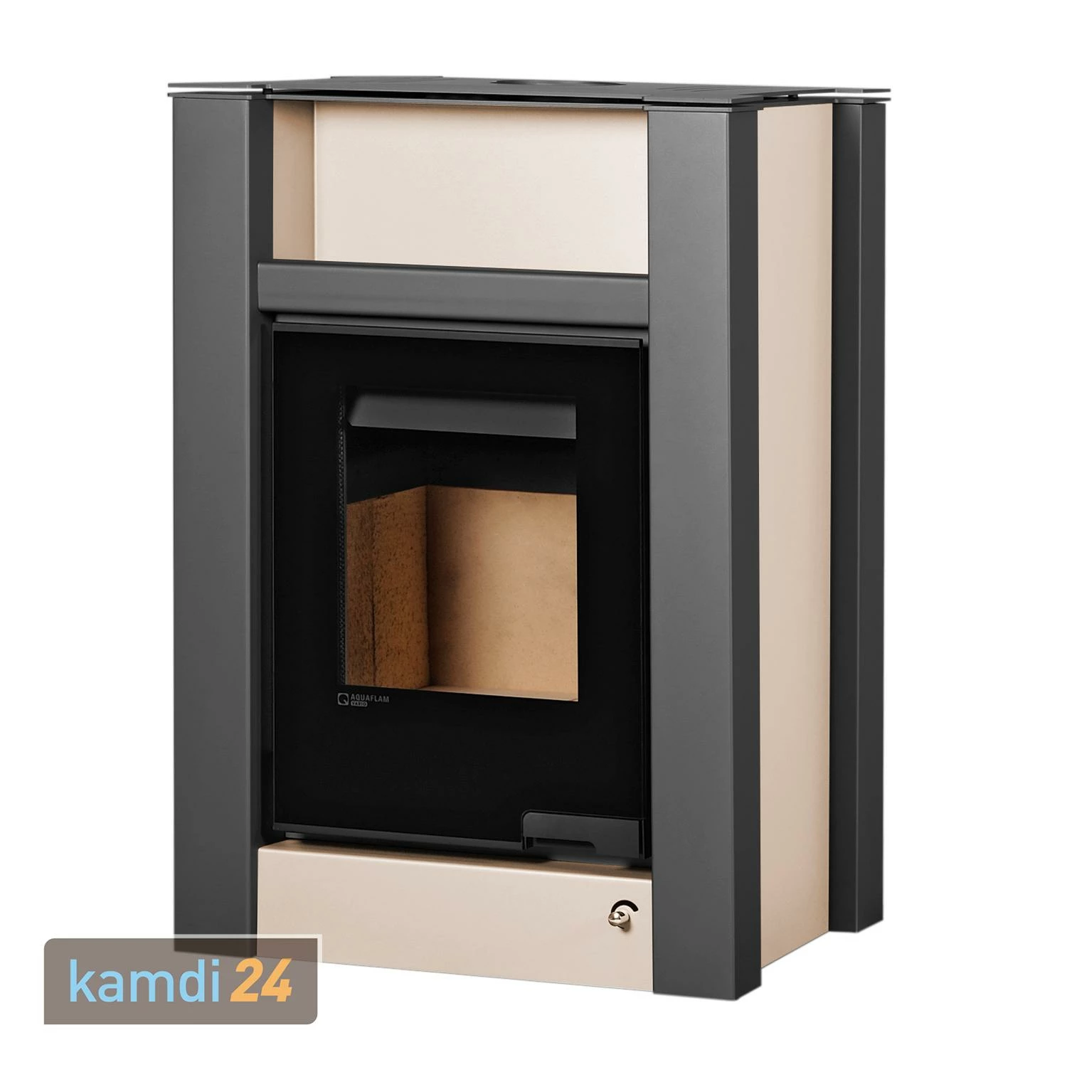 Aquaflam Vario Lend Basic Creme Wasserführender Kaminofen Komplett-Set + Solarthermie-Set 2 (11 M²) + Pufferspeicher TPSR 600 + 1 SWT 2 Aquaflam Vario Lend Basic Creme Wasserführender Kaminofen Komplett-Set + Solarthermie-Set 2 (11 M²) + Pufferspeicher TPSR 600 + 1 SWT – Bild 2