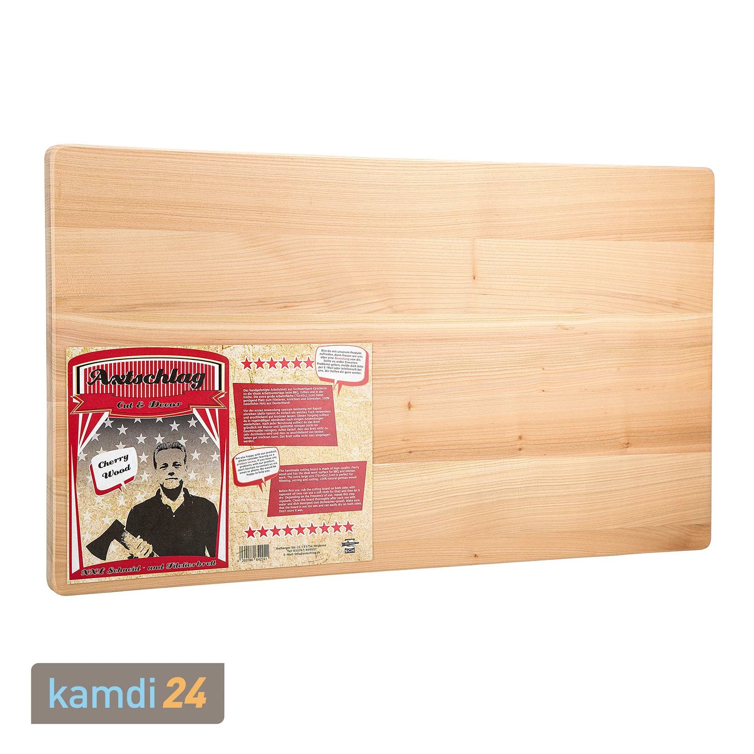 Axtschlag Cut & Decor XXL Schneid- Und Filetierbrett Kirschholz 1 Axtschlag Cut & Decor XXL Schneid- Und Filetierbrett Kirschholz