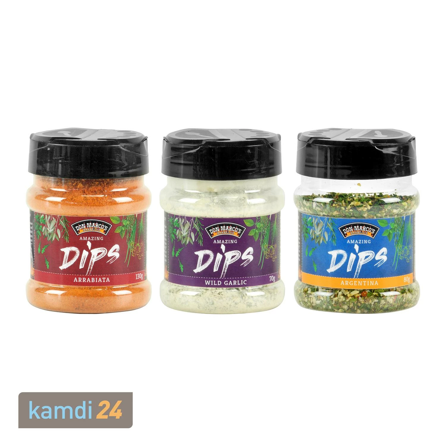 Don Marco's Dip 3er-Set: Arrabiata, Wild Garlic & Argentina 1 Don Marco's Dip 3er-Set: Arrabiata, Wild Garlic & Argentina