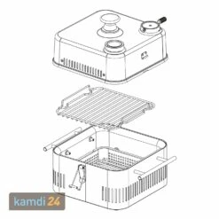 Everdure CUBE 360 Tragbarer Holzkohlegrill Mit Deckel All Black 23 Everdure CUBE 360 Tragbarer Holzkohlegrill Mit Deckel All Black -Küchengrill Geschäft everdure cube 360 tragbarer holzkohlegrill mit deckel all black 25675 m 11