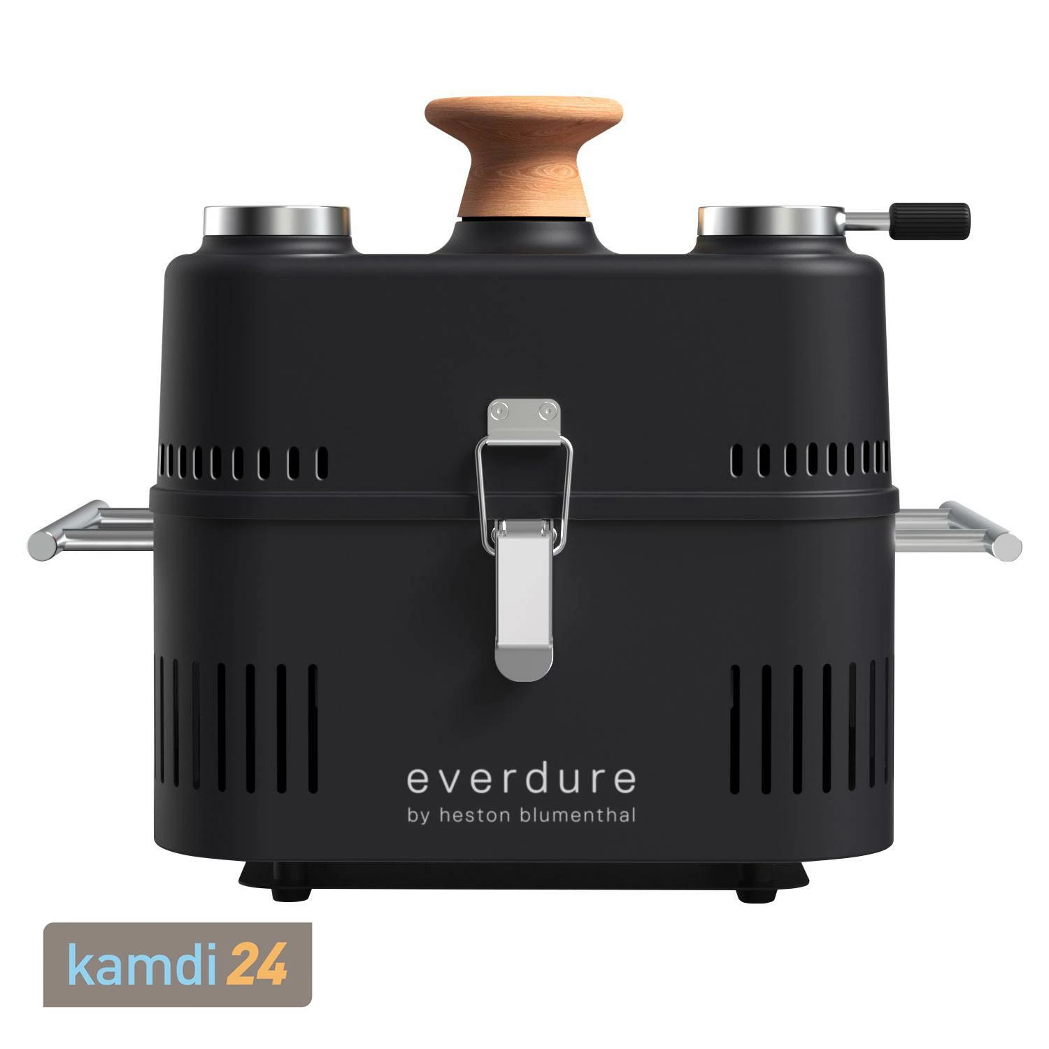 Everdure CUBE 360 Tragbarer Holzkohlegrill Mit Deckel All Black 1 Everdure CUBE 360 Tragbarer Holzkohlegrill Mit Deckel All Black