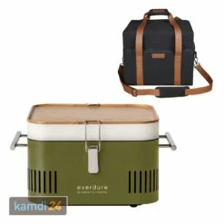 Everdure CUBE™ Holzkohlegrill Khaki + Tragetasche