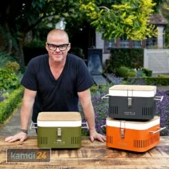 Everdure CUBE™ Holzkohlegrill Orange -Küchengrill Geschäft everdure cube holzkohlegrill orange 12594 m 11