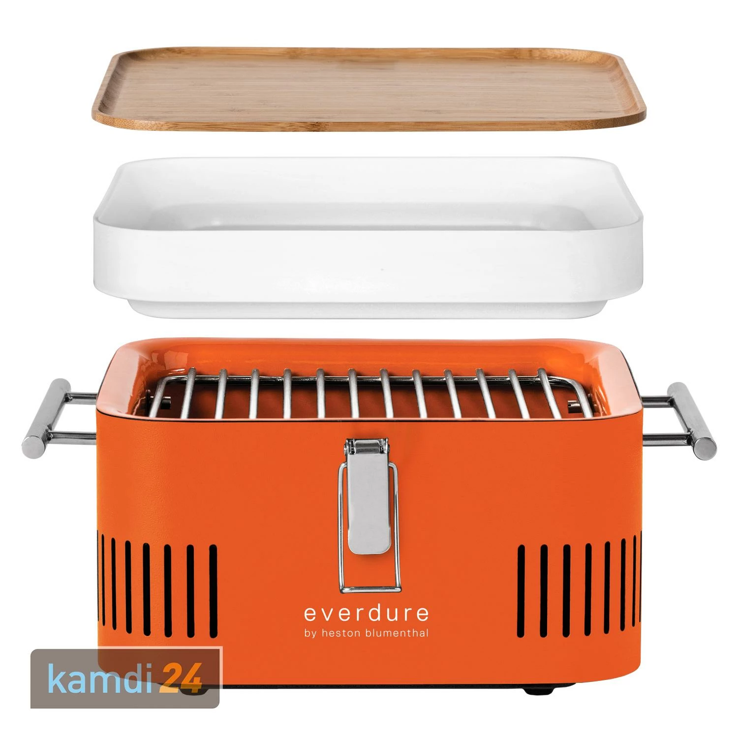 Everdure CUBE™ Holzkohlegrill Orange + Tragetasche 3 Everdure CUBE™ Holzkohlegrill Orange + Tragetasche – Bild 3