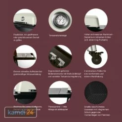 Everdure FORCE™ Gasgrill Stone + Abdeckhaube -Küchengrill Geschäft everdure force gasgrill stone abdeckhaube 12788 m 9