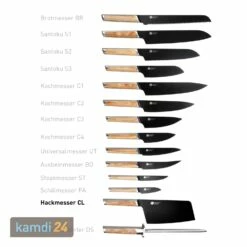 Everdure Ti-Messer-Serie Pro Hackmesser CL 7 Everdure Ti-Messer-Serie Pro Hackmesser CL -Küchengrill Geschäft everdure ti messer serie pro hackmesser cl 17320 m 3