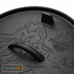 FEUERGOTT Dutch Oven 4,5 L Mit Füßen -Küchengrill Geschäft feuergott dutch oven 45 l mit fuessen 25379 m 6
