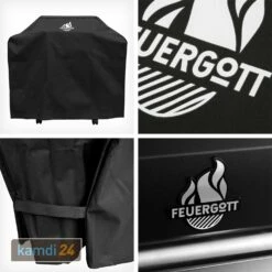Feuergott Gas-Grillstation Hektor 3B-S Inkl. Abdeckhaube -Küchengrill Geschäft feuergott gas grillstation hektor 3b s inkl abdeckhaube 25337 m 10