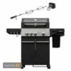 Feuergott Gas-Grillstation Hektor 3B-S Inkl. Abdeckhaube + Drehspieß