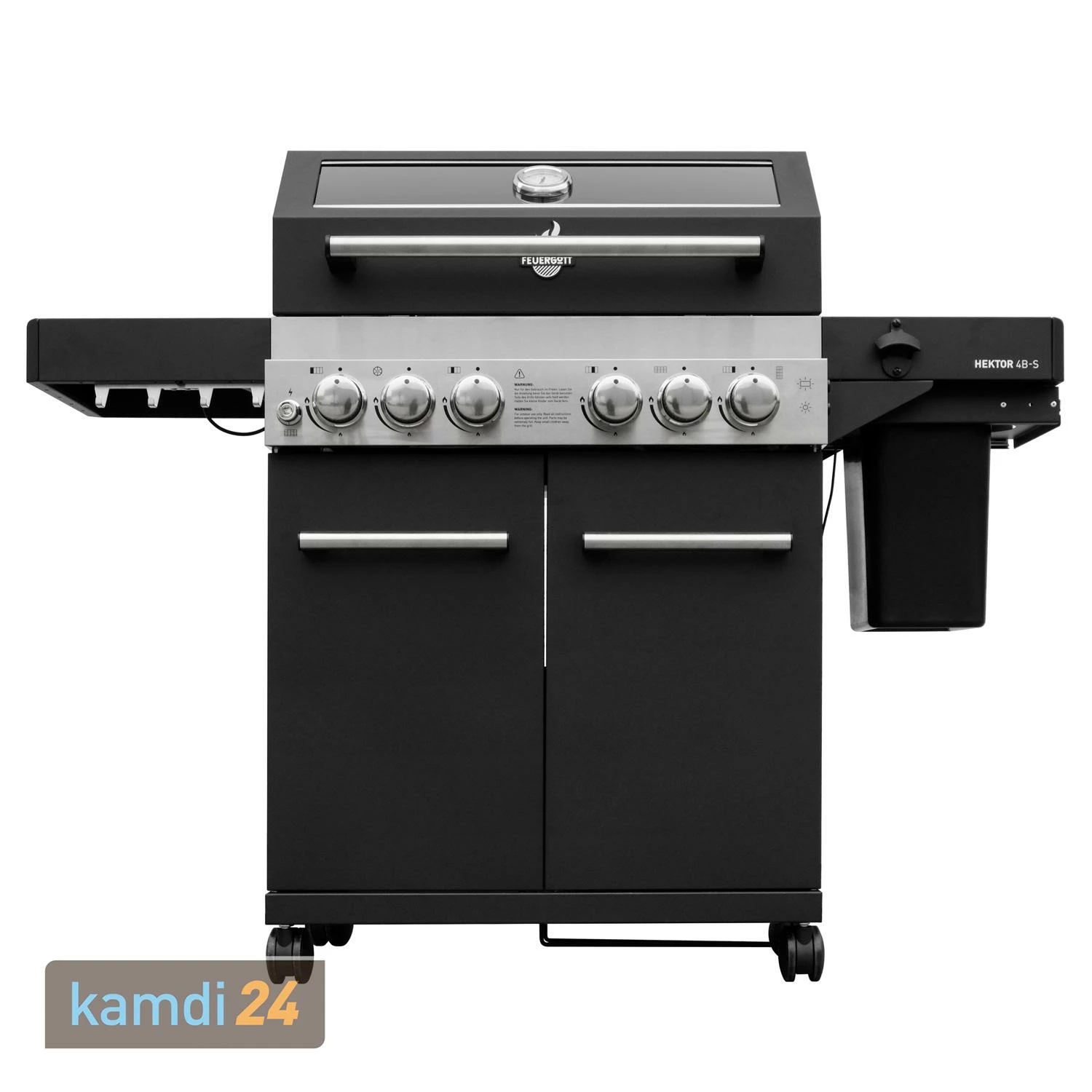 Feuergott Gas-Grillstation Hektor 4B-S Inkl. Abdeckhaube 2 Feuergott Gas-Grillstation Hektor 4B-S Inkl. Abdeckhaube – Bild 2