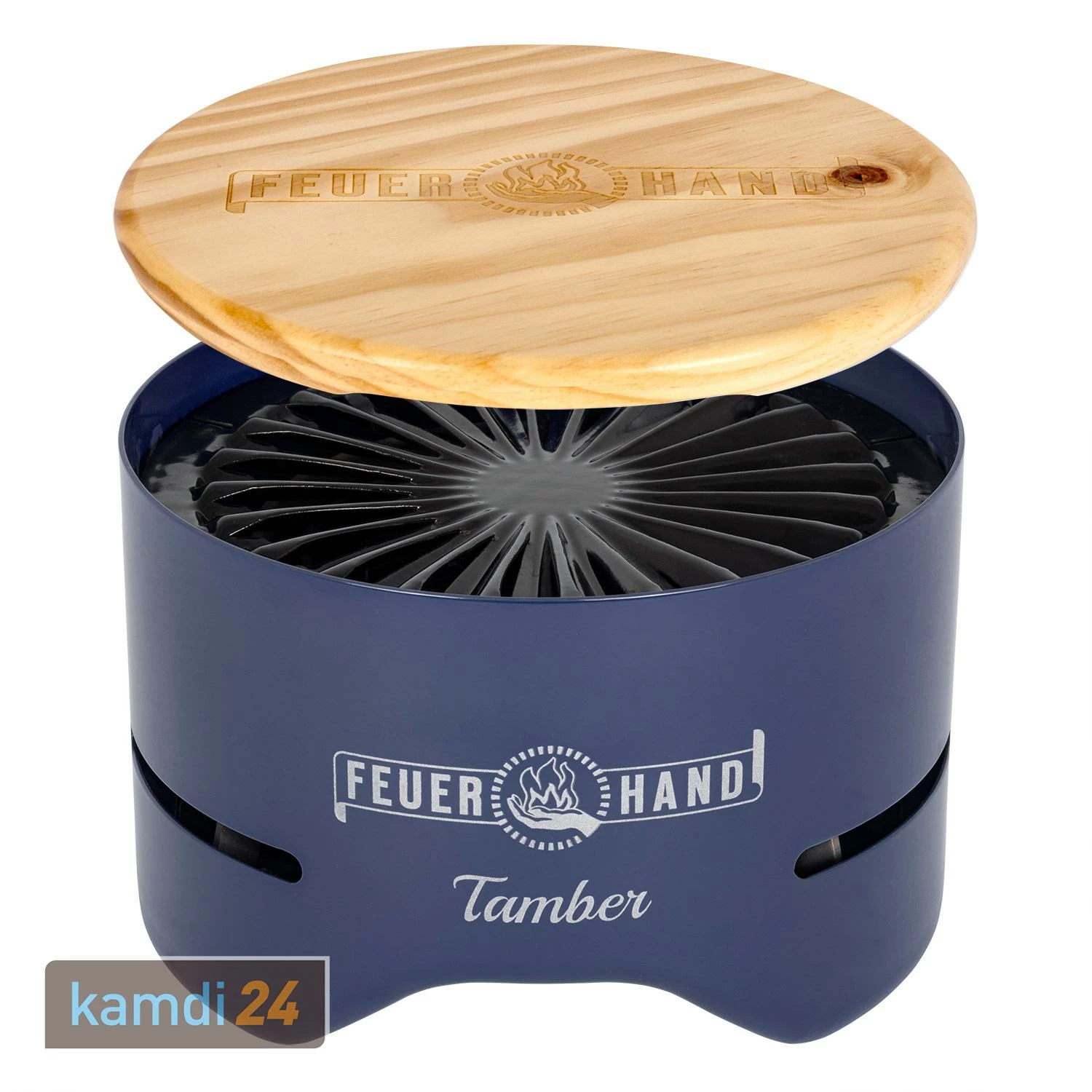 Feuerhand Tischgrill Tamber Kobaltblau 2 Feuerhand Tischgrill Tamber Kobaltblau – Bild 2