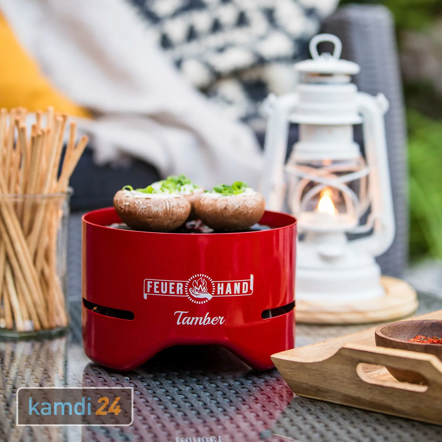 Feuerhand Tischgrill Tamber Rubinrot 8 Feuerhand Tischgrill Tamber Rubinrot – Bild 8
