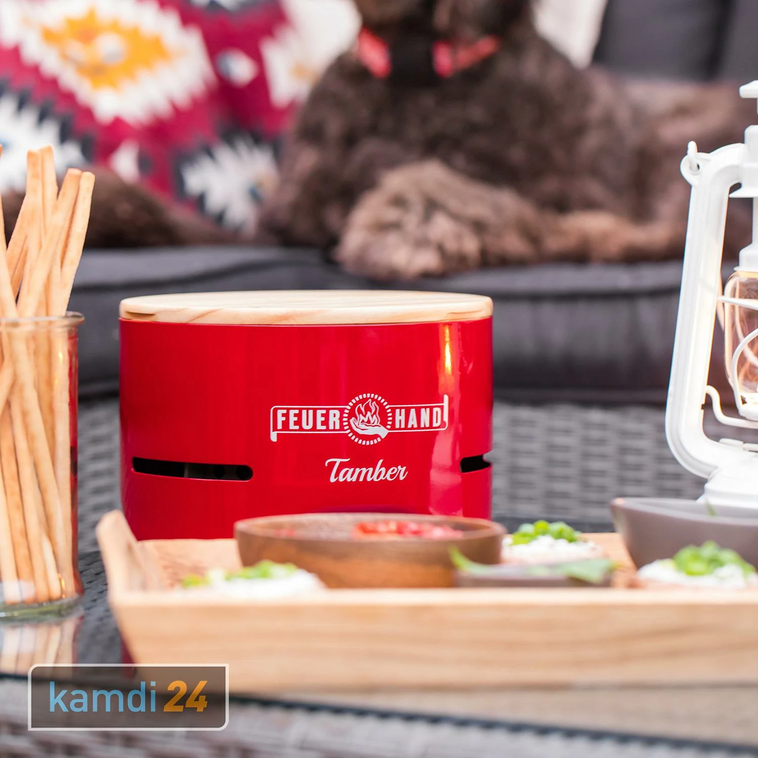 Feuerhand Tischgrill Tamber Rubinrot 9 Feuerhand Tischgrill Tamber Rubinrot – Bild 9