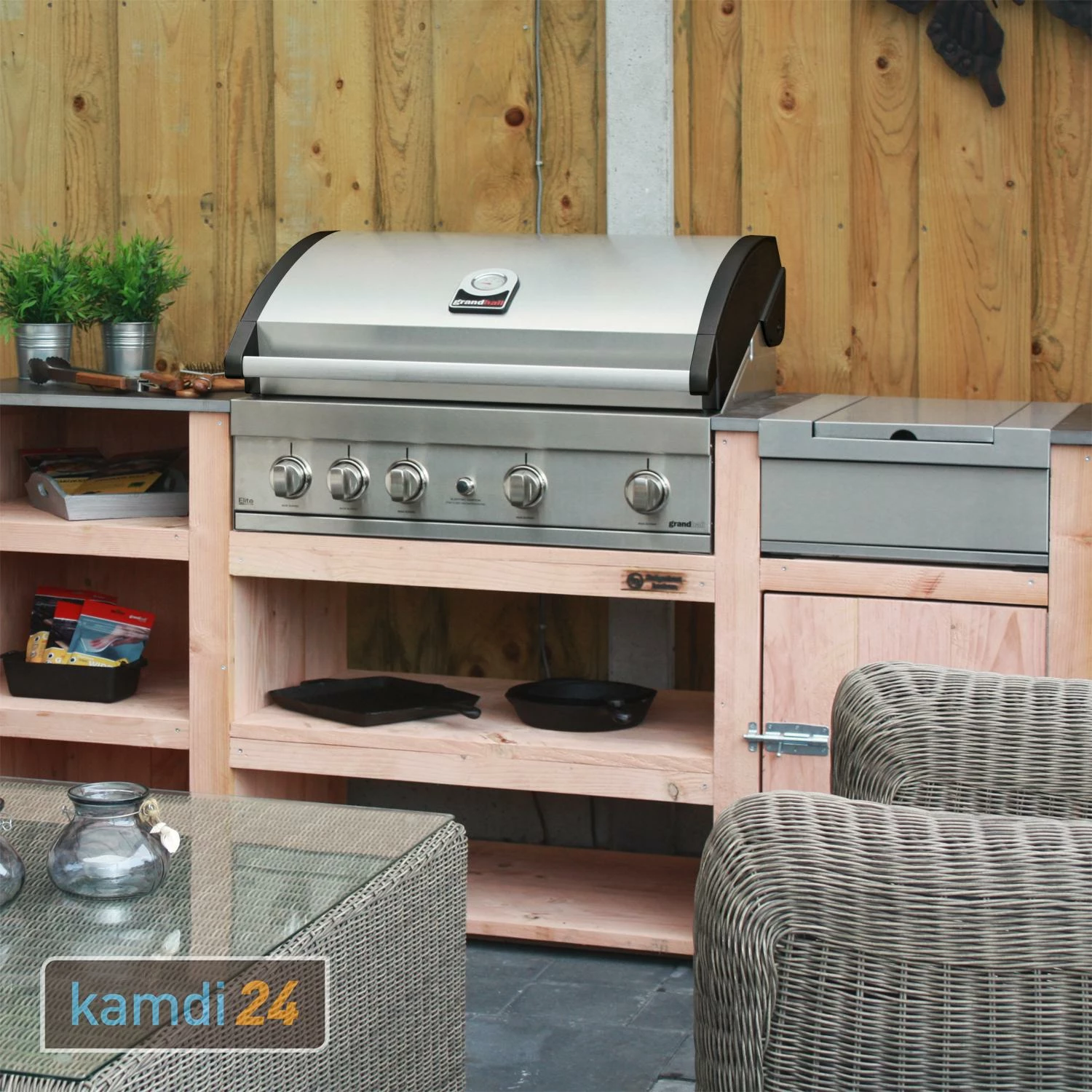 Grandhall Edelstahl-Frontblende Für Seiten- Und Searbrenner 4 Grandhall Edelstahl-Frontblende Für Seiten- Und Searbrenner – Bild 4