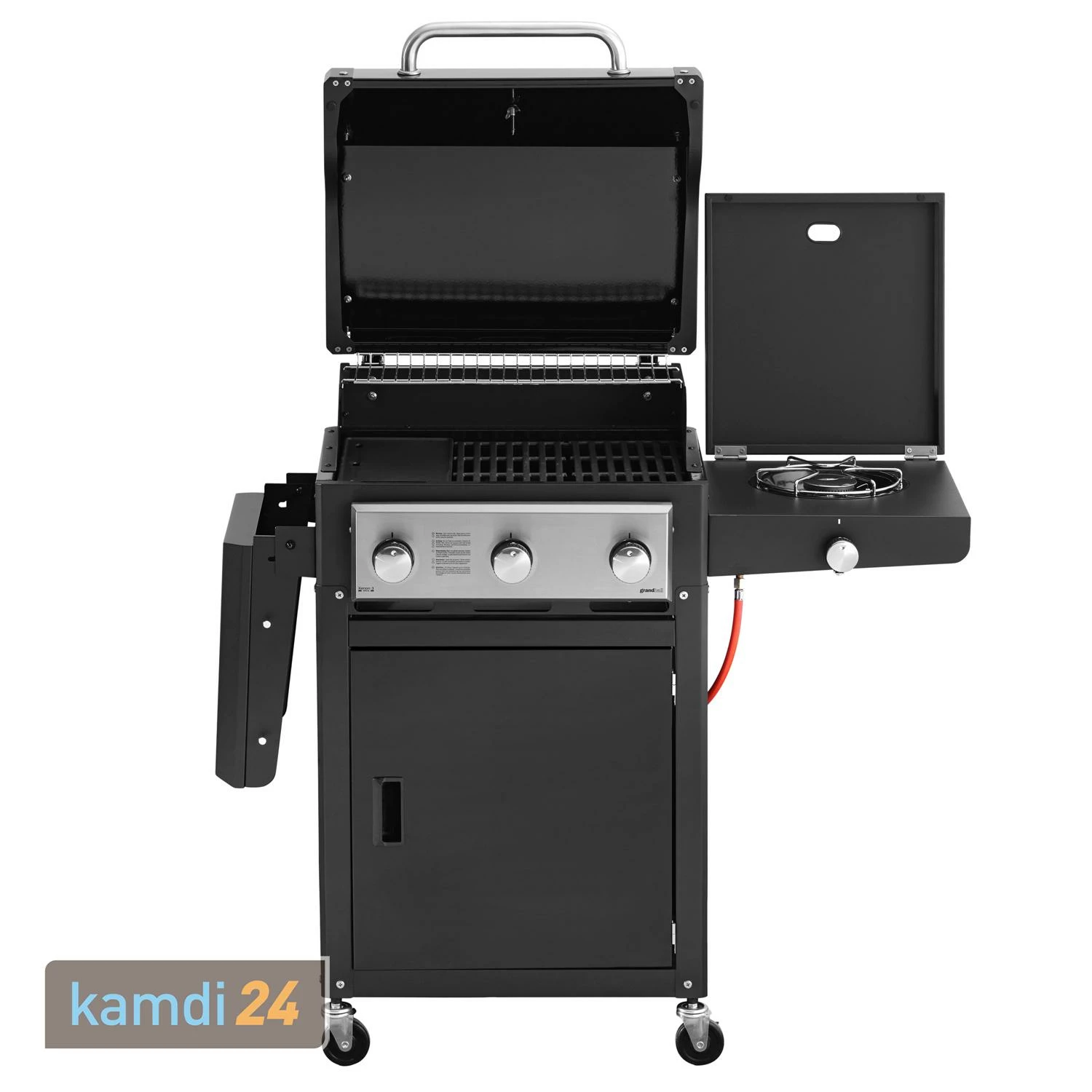 Grandhall Xenon 3 Gasgrill Schwarz 2 Grandhall Xenon 3 Gasgrill Schwarz – Bild 2
