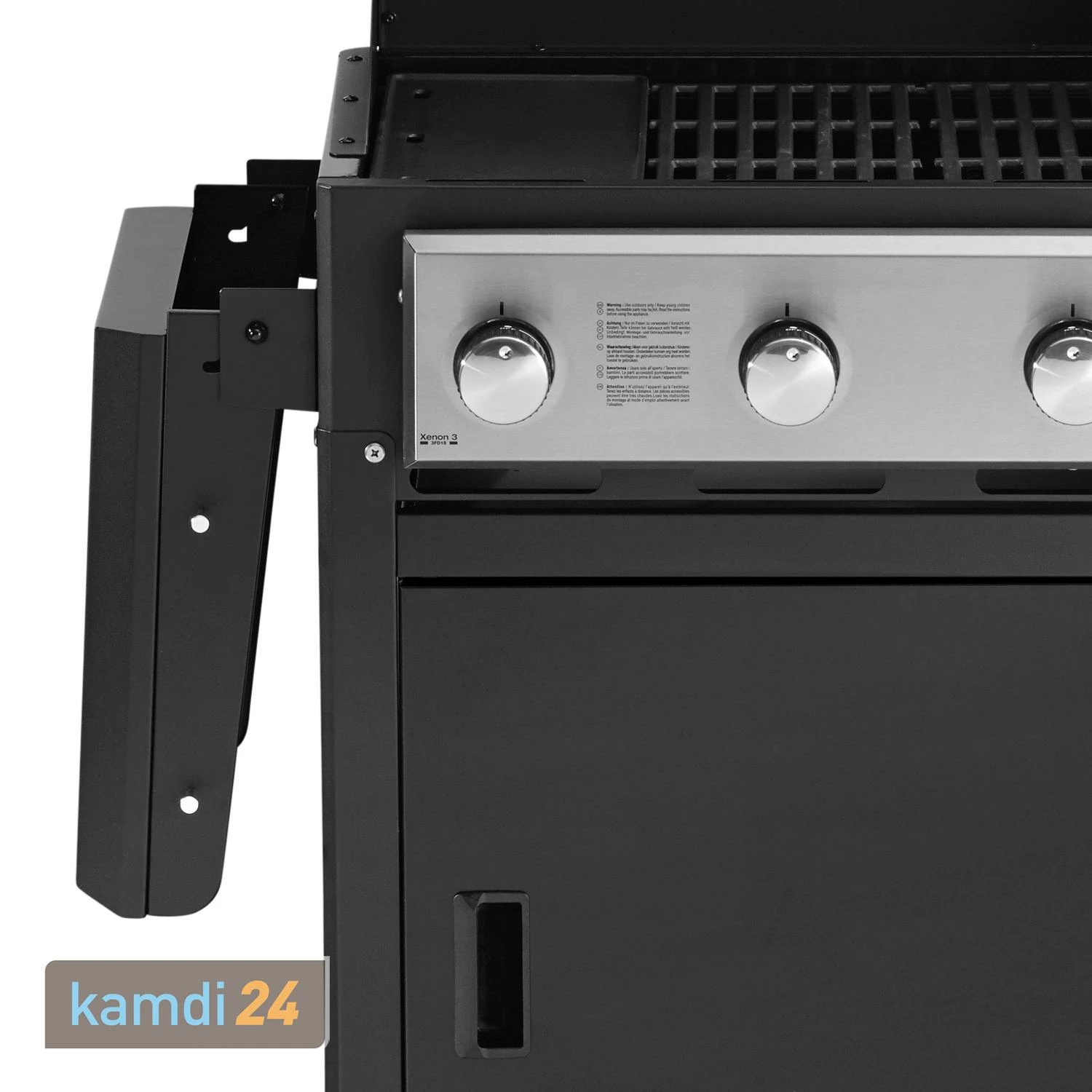 Grandhall Xenon 3 Gasgrill Schwarz 3 Grandhall Xenon 3 Gasgrill Schwarz – Bild 3