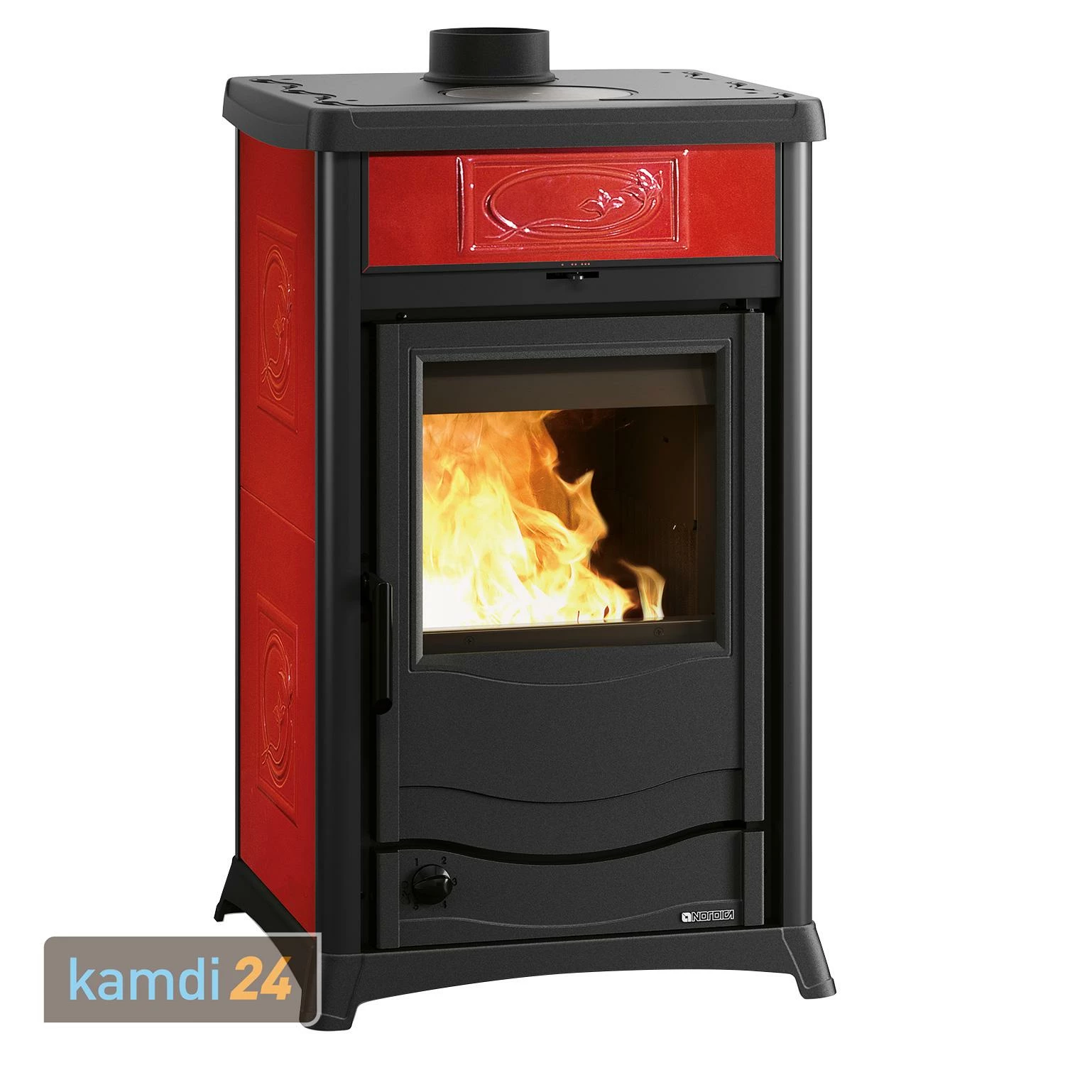 La Nordica Termorossella Plus EVO DSA 4.0 Wasserführender Kaminofen Liberty Bordeaux Komplett-Set + Solarthermie-Set 4 (15,17 M²) + Kombispeicher THKE 825 + 1 SWT 2 La Nordica Termorossella Plus EVO DSA 4.0 Wasserführender Kaminofen Liberty Bordeaux Komplett-Set + Solarthermie-Set 4 (15,17 M²) + Kombispeicher THKE 825 + 1 SWT – Bild 2