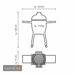 MONOLITH BASIC Keramikgrill Schwarz -Küchengrill Geschäft monolith basic keramikgrill schwarz m 6