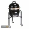 MONOLITH JUNIOR Keramikgrill PRO-Serie 2.0 Schwarz Mit Gestell