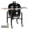 MONOLITH LeCHEF BBQ GURU Keramikgrill PRO-Serie 2.0 Schwarz Mit Gestell Und Seitentischen