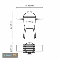 MONOLITH LeCHEF Keramikgrill PRO-Serie 2.0 Schwarz Mit Gestell Und Seitentischen -Küchengrill Geschäft monolith lechef keramikgrill pro serie 20 schwarz mit gestell und seitentischen m 11