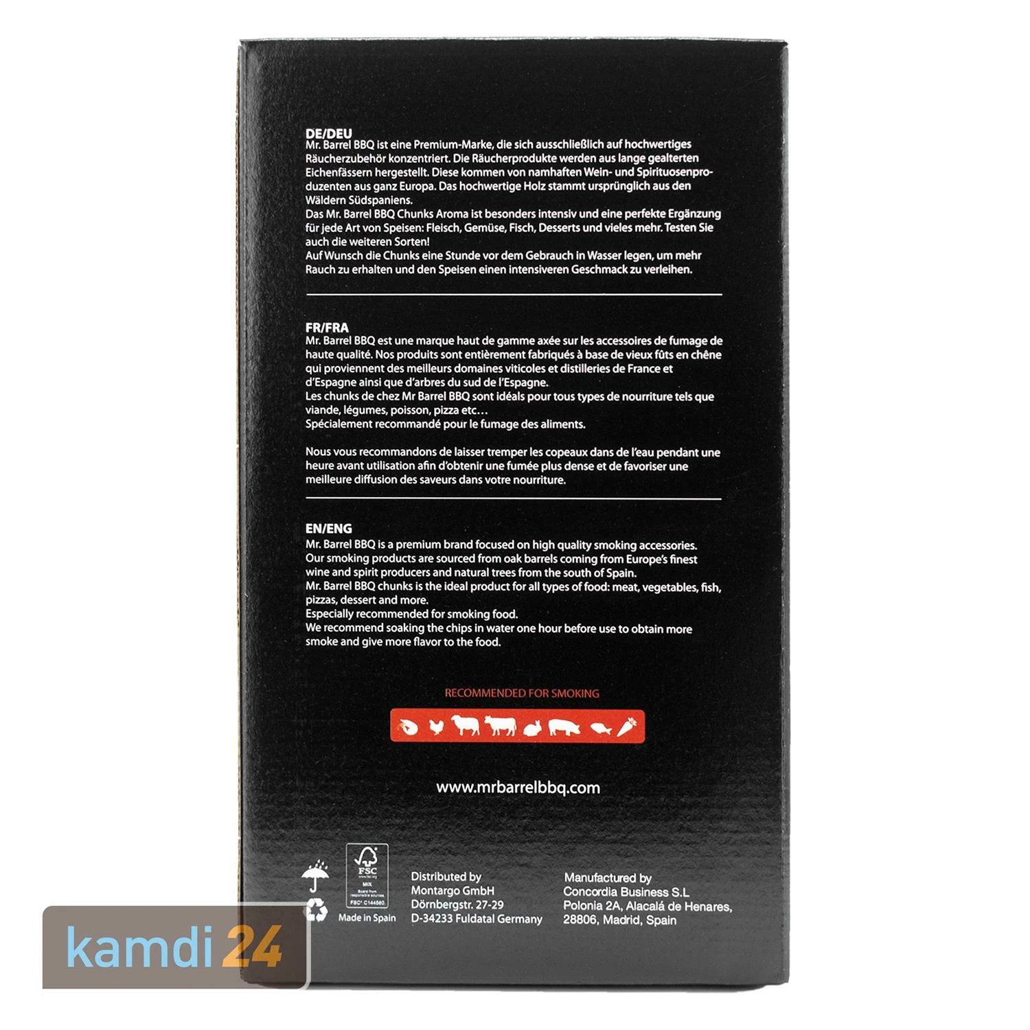 Mr. Barrel BBQ Chunks L Cognac, 1,35 Kg 2 Mr. Barrel BBQ Chunks L Cognac, 1,35 Kg – Bild 2