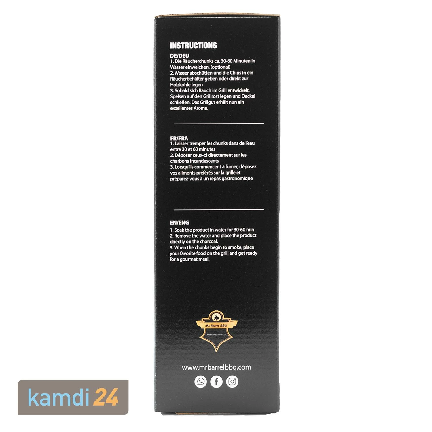 Mr. Barrel BBQ Chunks L Cognac, 1,35 Kg 3 Mr. Barrel BBQ Chunks L Cognac, 1,35 Kg – Bild 3