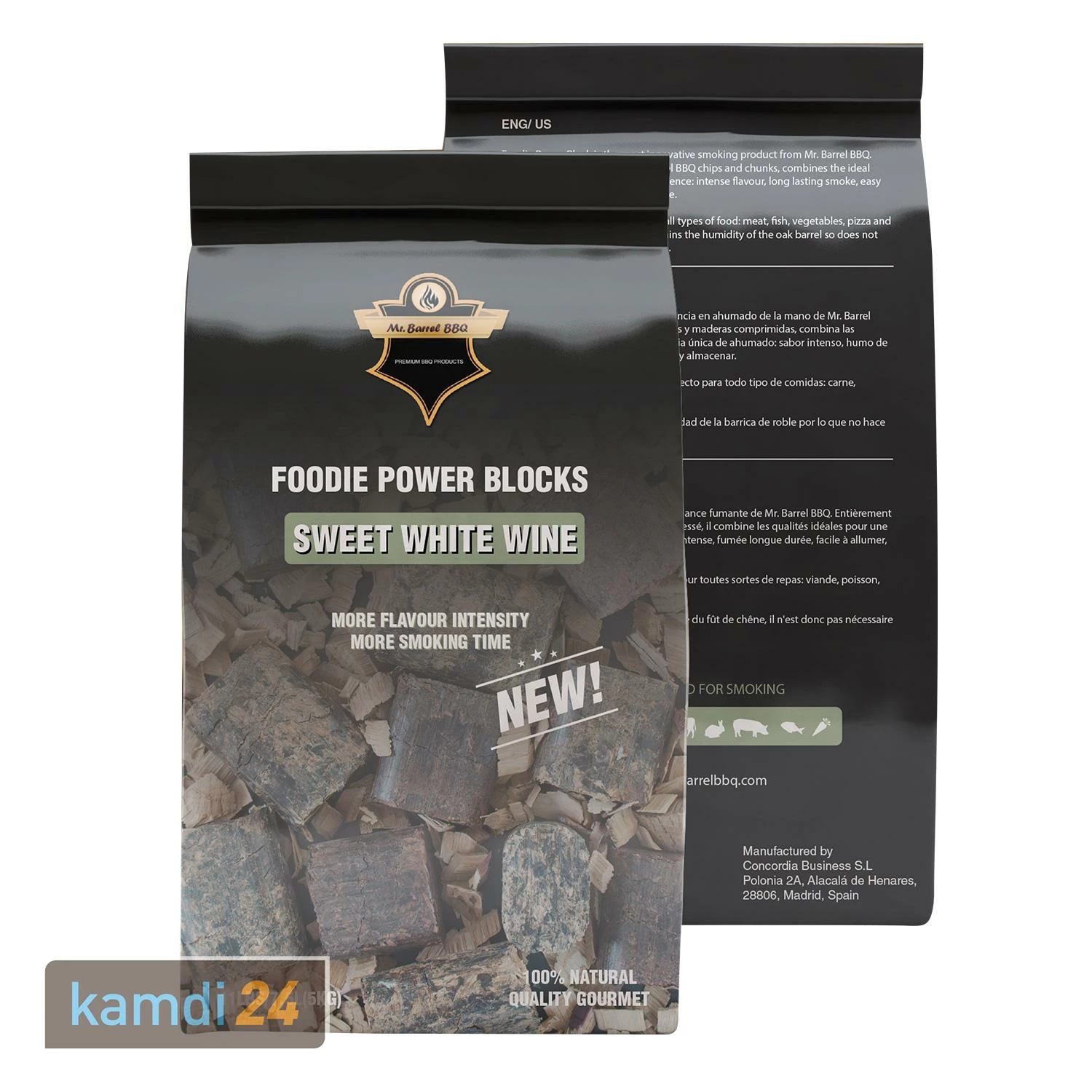 Mr. Barrel BBQ Foodie Power Blocks XL Sweet White Wine, 5 Kg 2 Mr. Barrel BBQ Foodie Power Blocks XL Sweet White Wine, 5 Kg – Bild 2