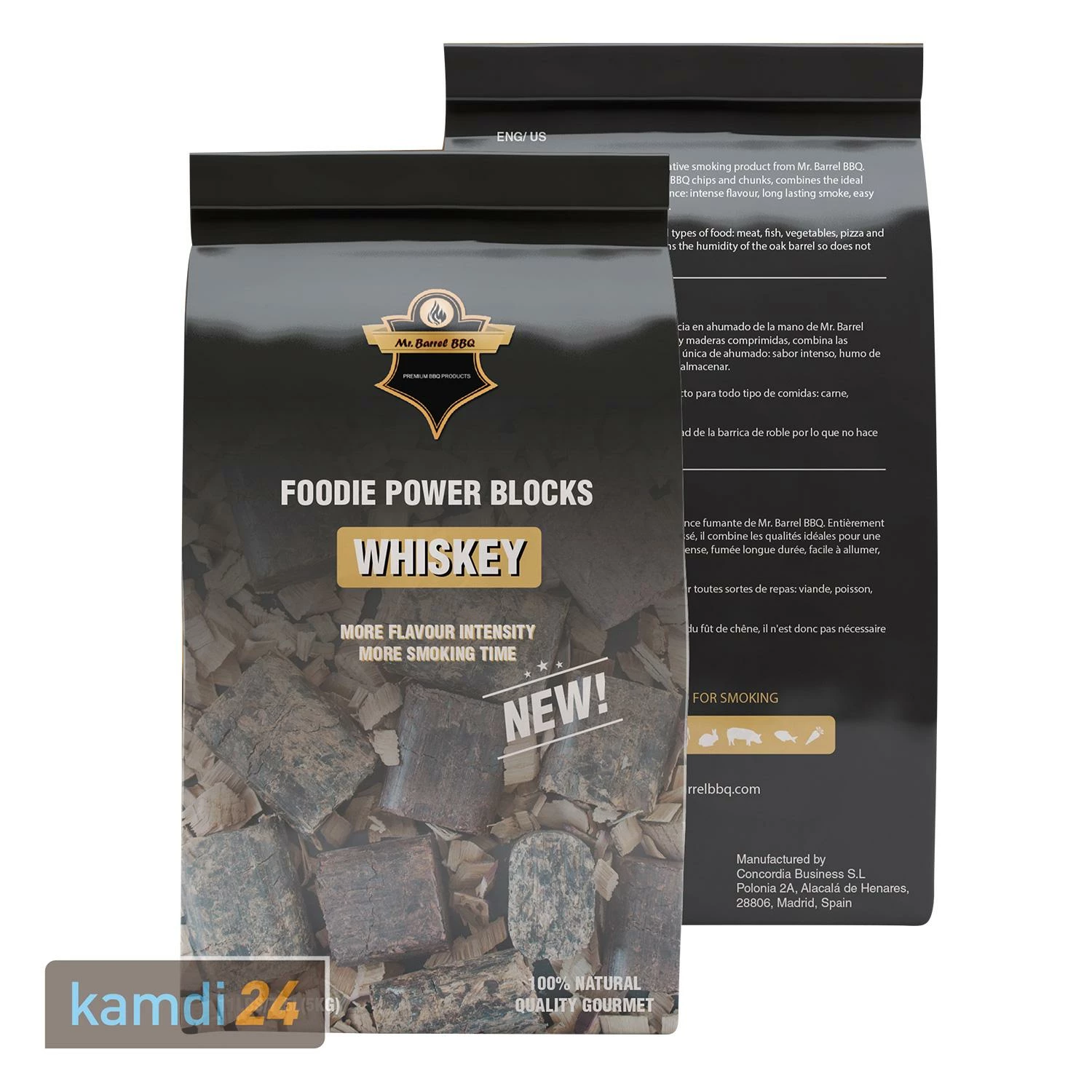 Mr. Barrel BBQ Foodie Power Blocks XL Whiskey, 5 Kg 2 Mr. Barrel BBQ Foodie Power Blocks XL Whiskey, 5 Kg – Bild 2