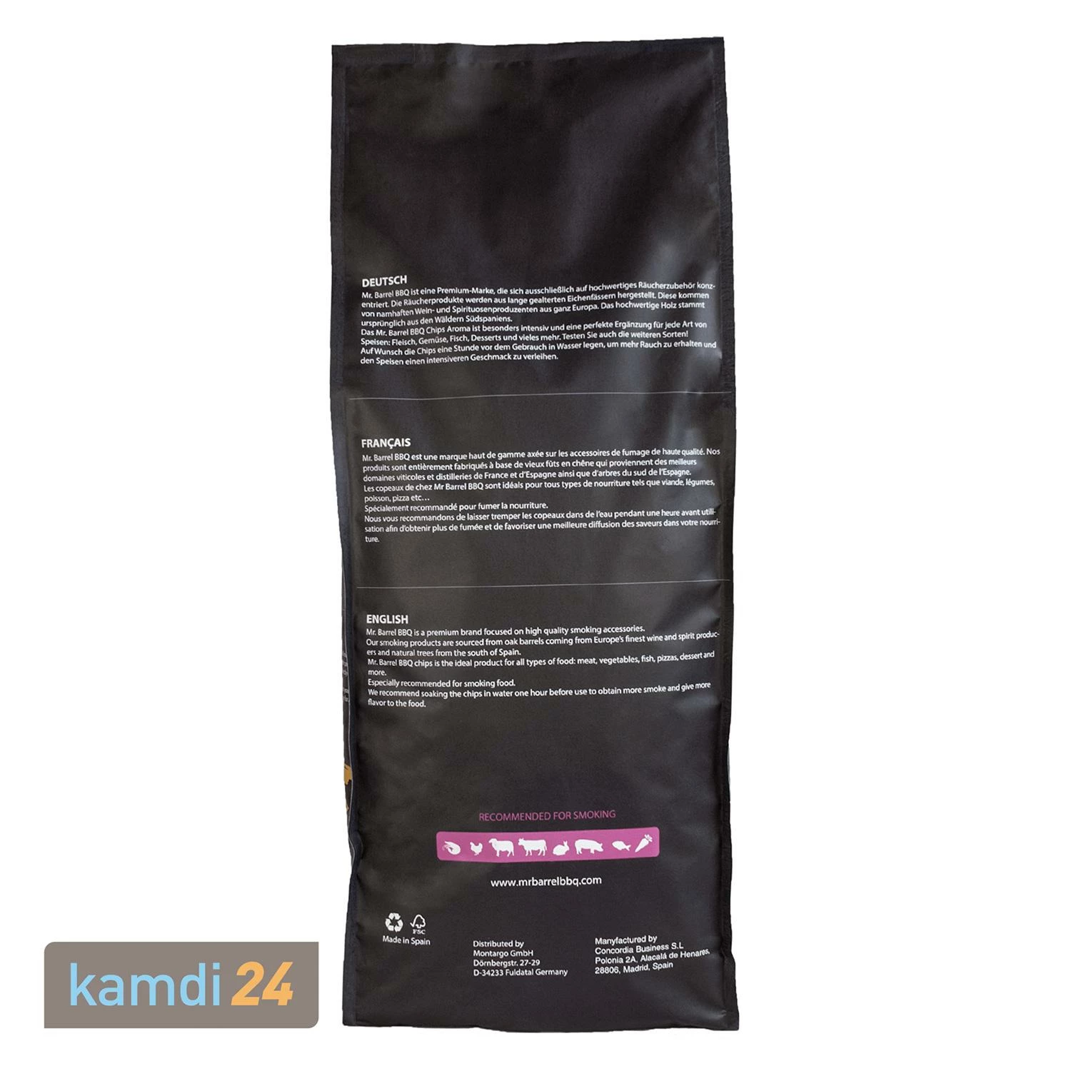 Mr. Barrel BBQ Smoking Chips XL Red Wine, 2,7 Kg 2 Mr. Barrel BBQ Smoking Chips XL Red Wine, 2,7 Kg – Bild 2
