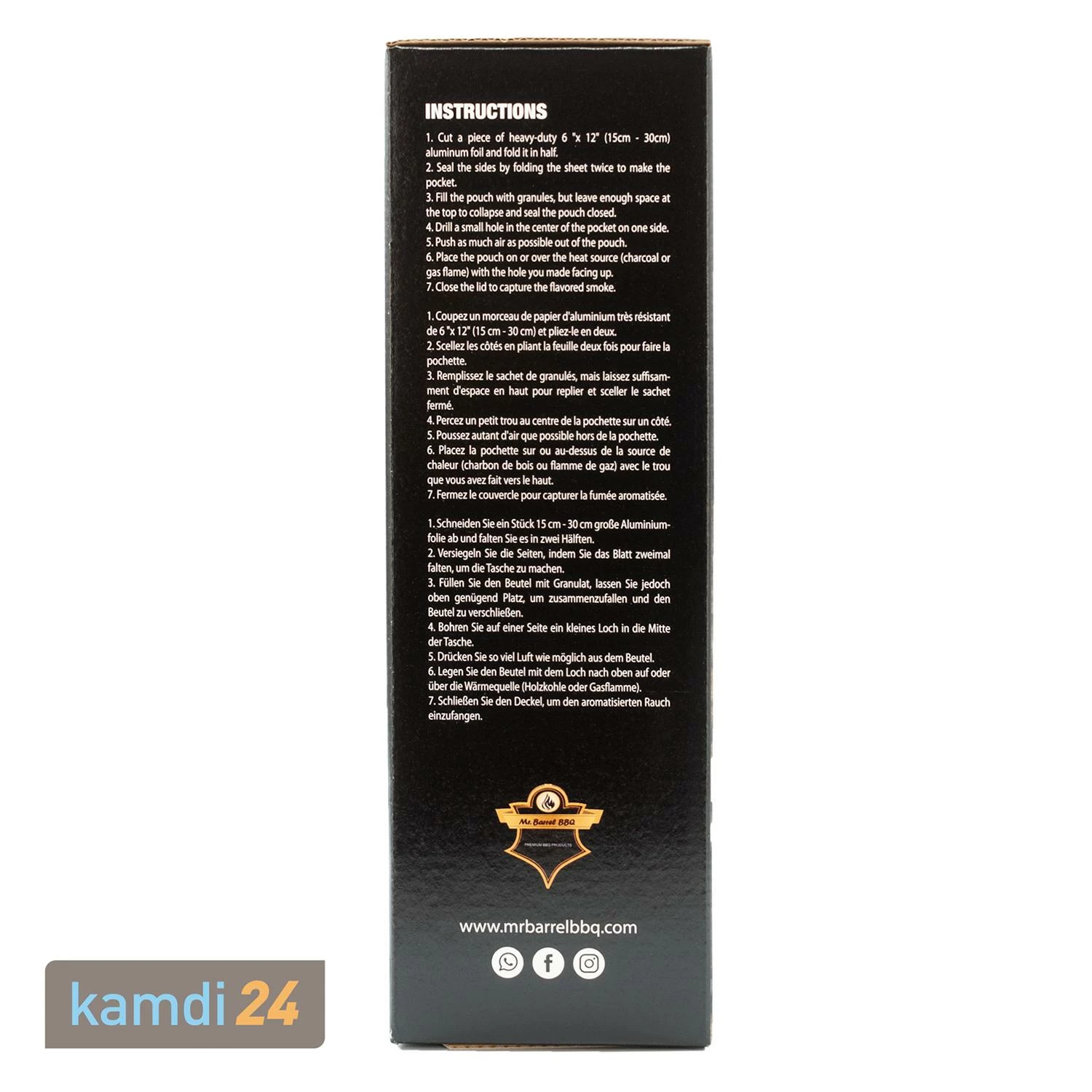 Mr. Barrel BBQ Smoking Pellets L Whiskey, 2 Kg 2 Mr. Barrel BBQ Smoking Pellets L Whiskey, 2 Kg – Bild 2