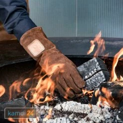 OFYR Grillhandschuhe Wildleder Braun -Küchengrill Geschäft ofyr grillhandschuhe wildleder braun 22302 m 3