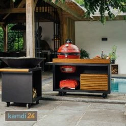OFYR Sockel Black 135 PRO Teakholz Für Kamado KJ -Küchengrill Geschäft ofyr sockel black 135 pro teakholz fuer kamado kj 22511 m 2