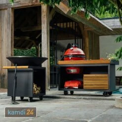 OFYR Sockel Black 135 PRO Teakholz Für Kamado KJ -Küchengrill Geschäft ofyr sockel black 135 pro teakholz fuer kamado kj 22511 m 3