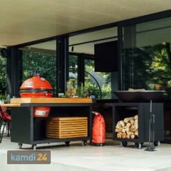 OFYR Sockel Black 135 PRO Teakholz Für Kamado KJ -Küchengrill Geschäft ofyr sockel black 135 pro teakholz fuer kamado kj 22511 m 6