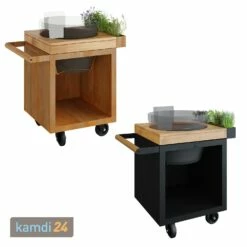 OFYR Sockel Black 65 PRO Teakholz Für Kamado KJ -Küchengrill Geschäft ofyr sockel black 65 pro teakholz fuer kamado kj 22509 m 3