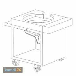 OFYR Sockel Black 65 PRO Teakholz Für Kamado KJ -Küchengrill Geschäft ofyr sockel black 65 pro teakholz fuer kamado kj 22509 m 4