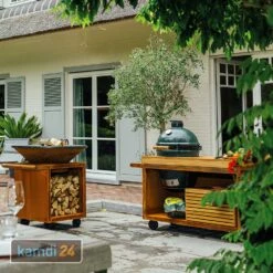 OFYR Sockel Corten 135 PRO Teakholz Für Kamado BGE -Küchengrill Geschäft ofyr sockel corten 135 pro beton fuer kamado bge kopie 22503 m 3