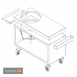 OFYR Sockel Corten 135 PRO Concrete Für Kamado TB -Küchengrill Geschäft ofyr sockel corten 135 pro concrete fuer kamado tb 25575 m 2