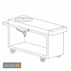 OFYR Sockel Black 135 PRO Beton Für Kamado BGE -Küchengrill Geschäft ofyr sockel corten 135 pro teakholz fuer kamado bge kopie 22504 m 2