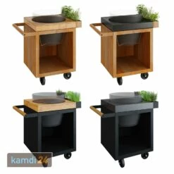 OFYR Sockel Corten 65 PRO Teakholz Für Kamado BGE -Küchengrill Geschäft ofyr sockel corten 65 pro teakholz fuer kamado bge m 7