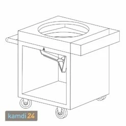 OFYR Sockel Corten 65 PRO Teakholz Für Kamado BGE -Küchengrill Geschäft ofyr sockel corten 65 pro teakholz fuer kamado bge m 8