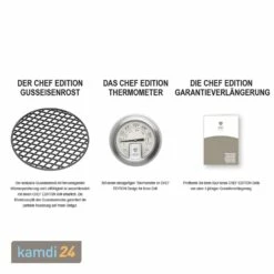 Outdoorchef Kensington 480 G Gas-Kugelgrill + Abdeckhaube + Chef Edition -Küchengrill Geschäft outdoorchef kensington 480 g gas kugelgrill abdeckhaube chef edition 21081 m 11