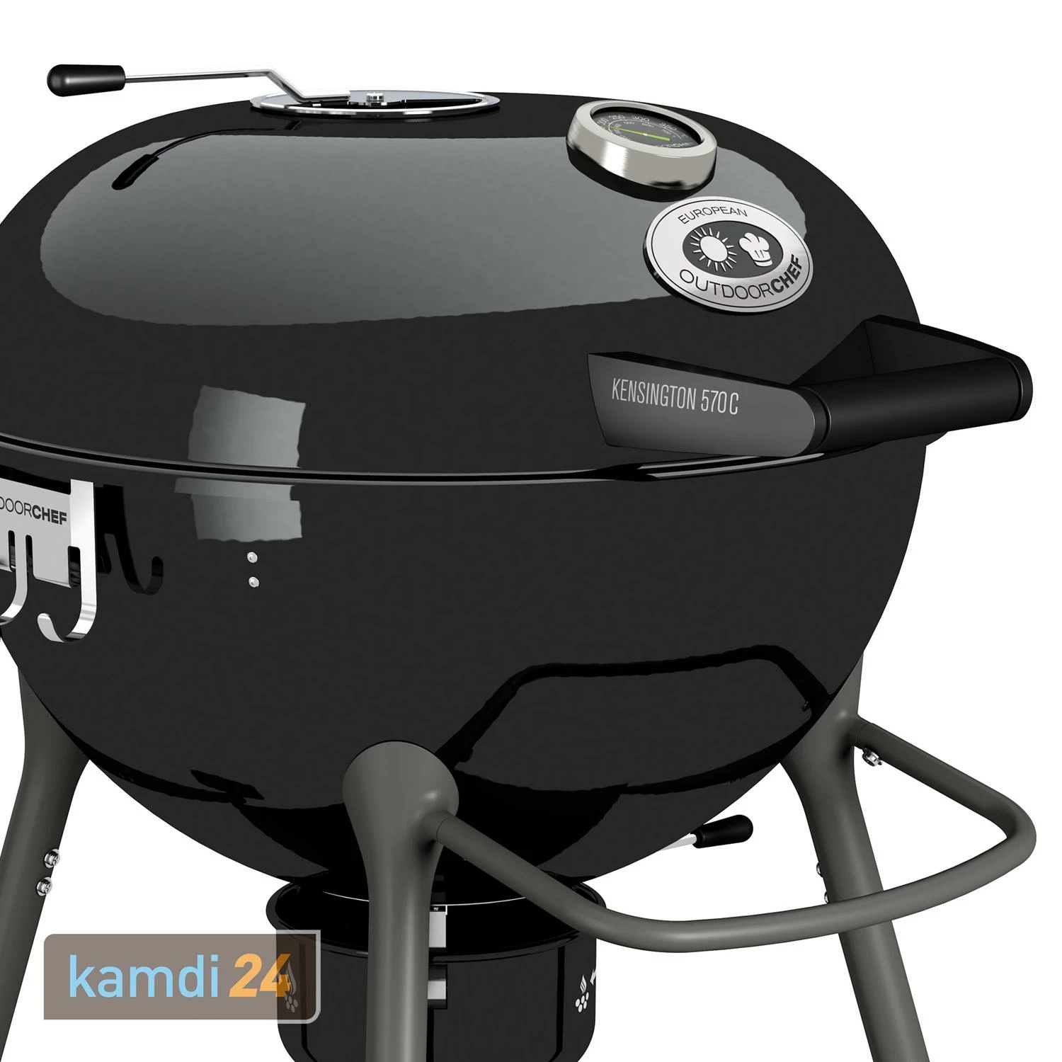 Outdoorchef Kensington 570 C Holzkohle-Kugelgrill + TOM COCO Grill-Kokoskohlebriketts 2er-Pack 4 Outdoorchef Kensington 570 C Holzkohle-Kugelgrill + TOM COCO Grill-Kokoskohlebriketts 2er-Pack – Bild 4