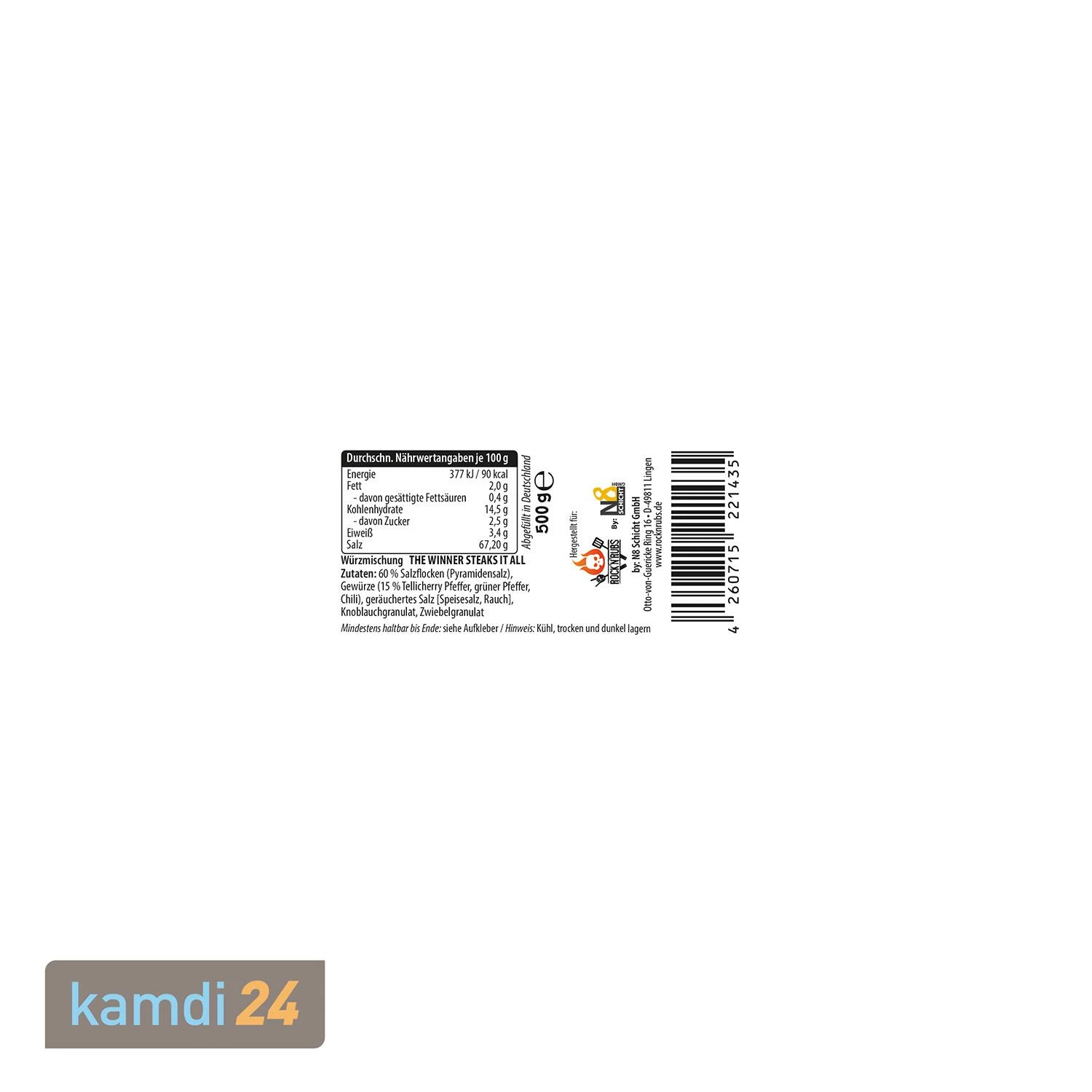 Rock'n'Rubs Beutel The Winner Steaks It All 500 G 2 Rock'n'Rubs Beutel The Winner Steaks It All 500 G – Bild 2