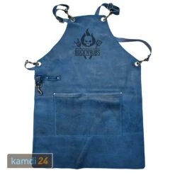 Rock'n'Rubs Grillschürze Leder Blau