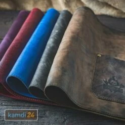 Rock'n'Rubs Tisch-Set Aus Leder Anthrazit -Küchengrill Geschäft rocknrubs tisch set aus leder anthrazit 23972 m 4